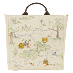 Winnie the Pooh Hundred Acre Wood Tote Pin Trader Crossbody Bag