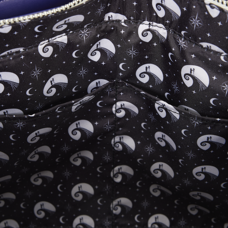 The Nightmare Before Christmas Jack Skellington & Sally Night Sky Convertible Backpack and Tote Crossbody Bag