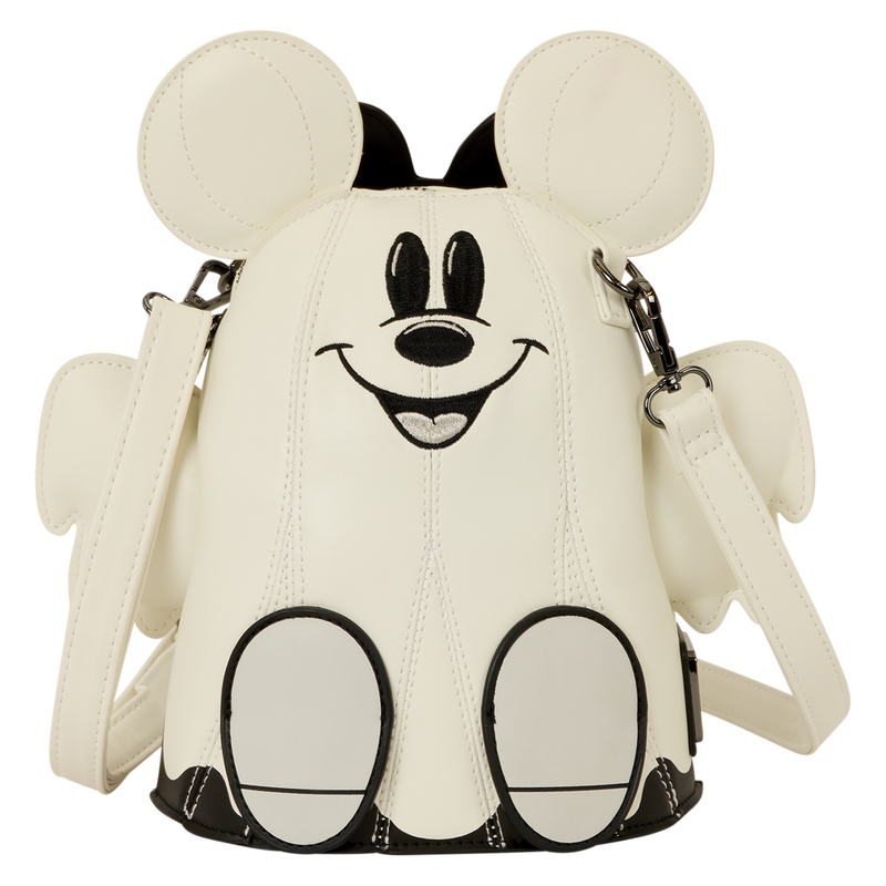 Mickey & Minnie Mouse Ghost Glow Figural Crossbody Bag