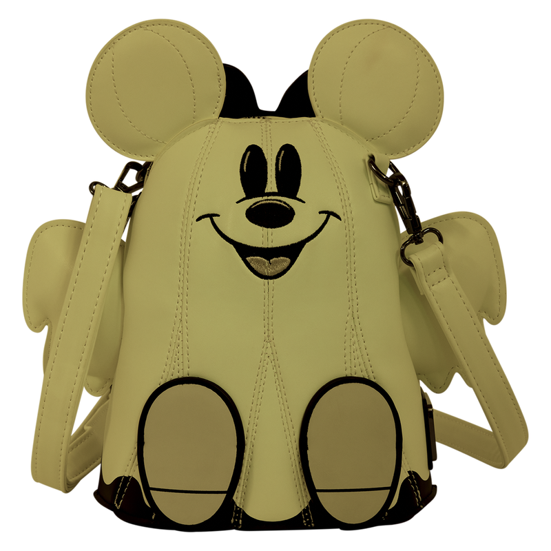 Mickey & Minnie Mouse Ghost Glow Figural Crossbody Bag