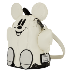 Mickey & Minnie Mouse Ghost Glow Figural Crossbody Bag