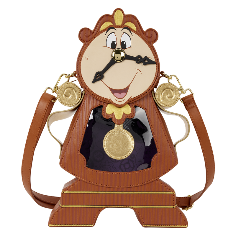 D23 Exclusive Beauty and the Beast Cogsworth Figural Crossbody Bag