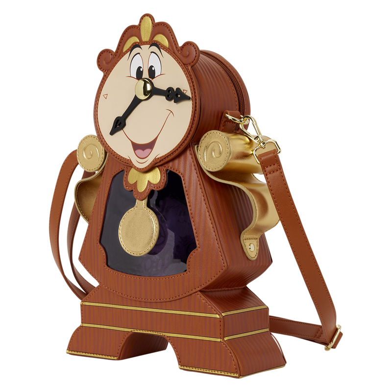 D23 Exclusive Beauty and the Beast Cogsworth Figural Crossbody Bag