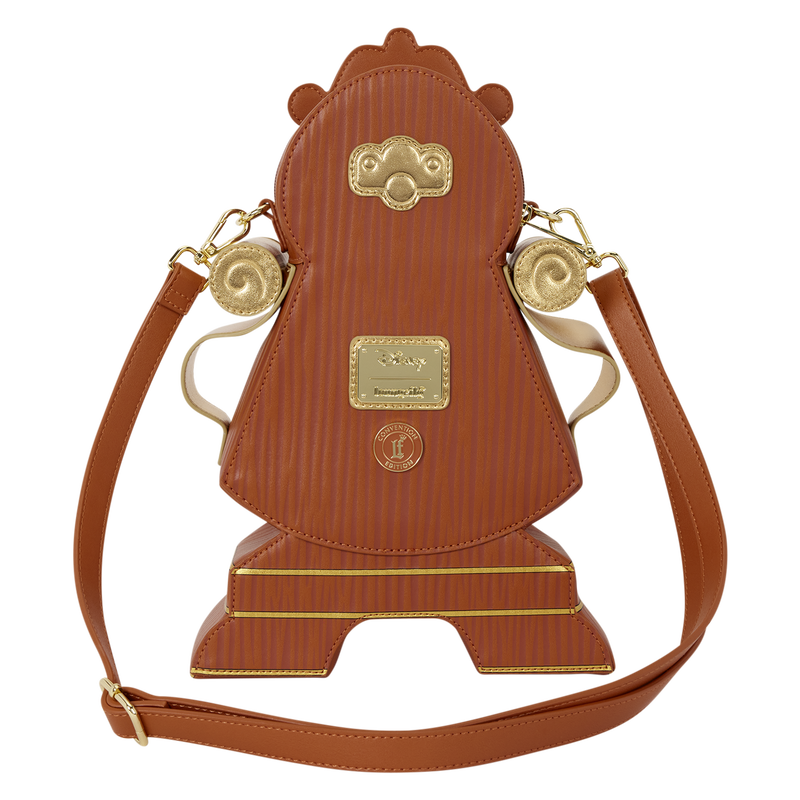 D23 Exclusive Beauty and the Beast Cogsworth Figural Crossbody Bag