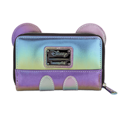 Mickey Mouse Exclusive Oil Slick Iridescent Cosplay Zip Around Wallet