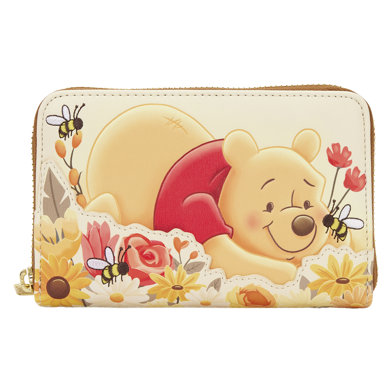 Winnie the Pooh Bees & Flowers Zip Around Wallet