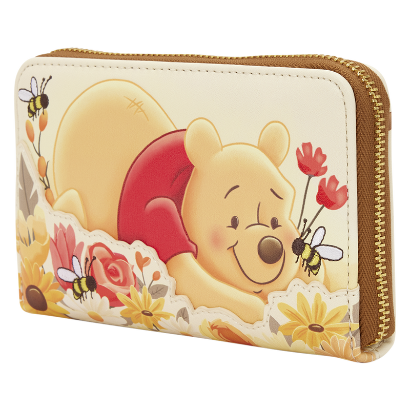 Winnie the Pooh Bees & Flowers Zip Around Wallet